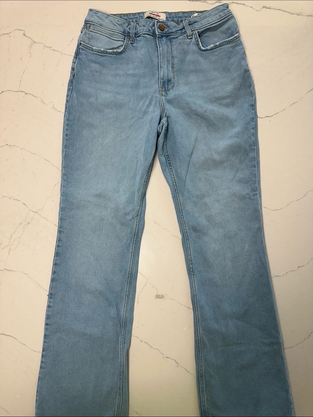 Wrangler Light Blue Wide Leg High-Rise Jeans